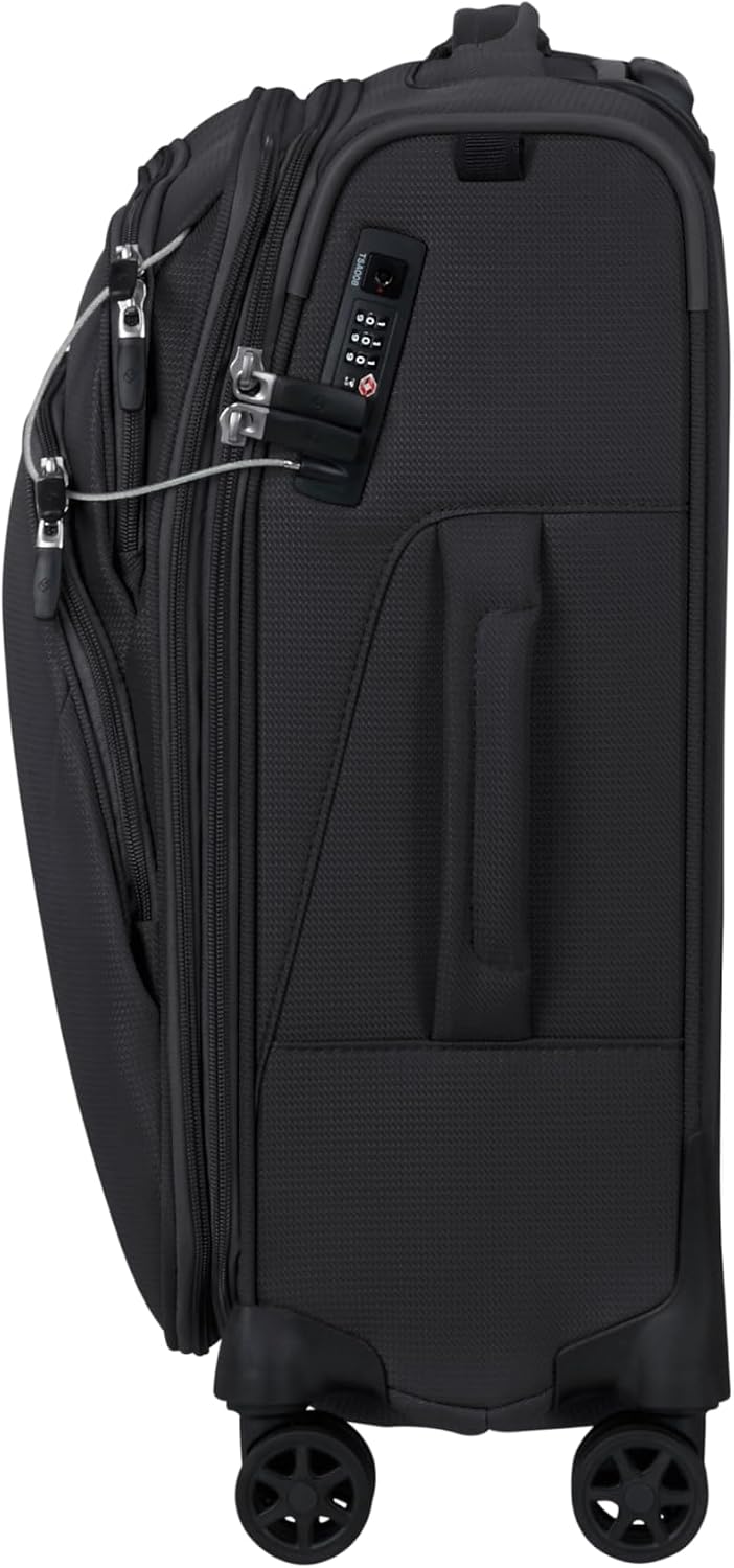 Detalle de Samsonite Spark SNG Eco – Valise cabine 55 × 40 × 23 cm, extensible, 48/55 L, noir