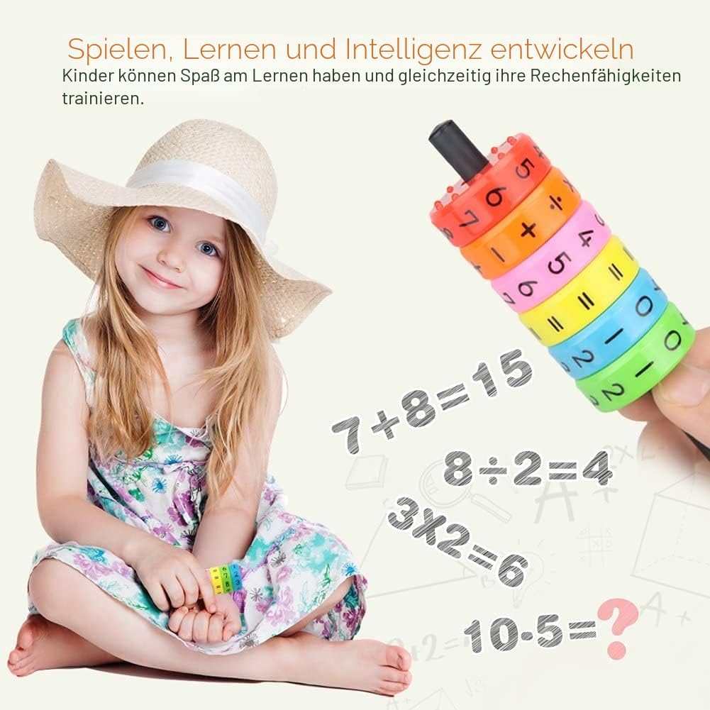 Detalle 2 de OOCOME Magnetisches Lernspielzeug – Mathe-Spiele für Kinder (6 bunte Zahlenblöcke, 60 mm × 30 mm) – Förderung von Rechenfähigkeiten ab 3 Jahre