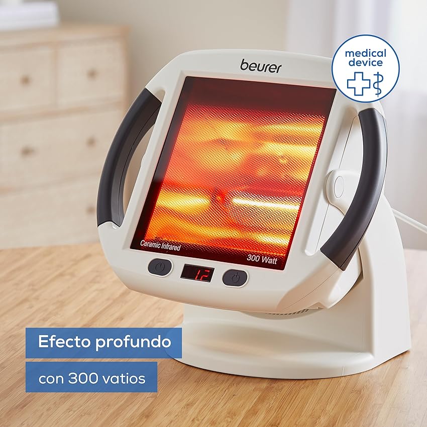 Detalle 2 de Beurer IL 50 Lámpara Infrarroja 300 W 🌟 Alivio Muscular