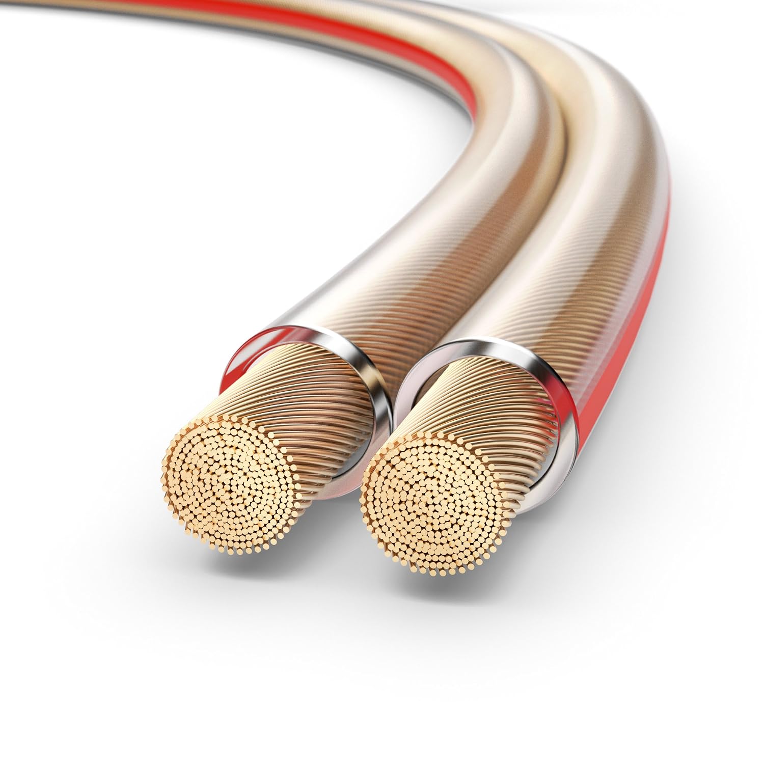 Detalle de PureLink OFC – kabel głośnikowy 2 × 4,00 mm², 50 m, przezroczysty