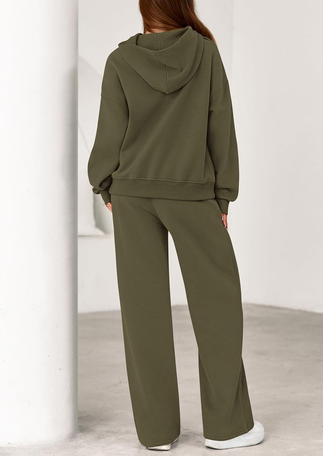 Thumbnail 4 de PRETTYGARDEN Women's 2-Piece Spring Sweatset: Oversized Hoodie & Wide-Leg Sweatpants
