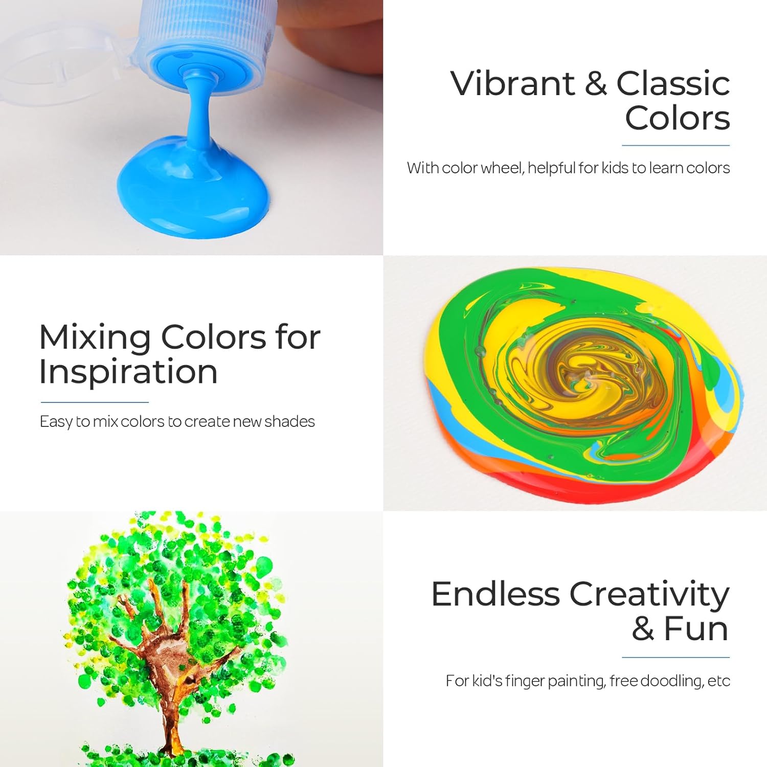 Thumbnail 4 de Nicpro Temperafarben 60 ml x12 Set, Fingerfarben 🎨