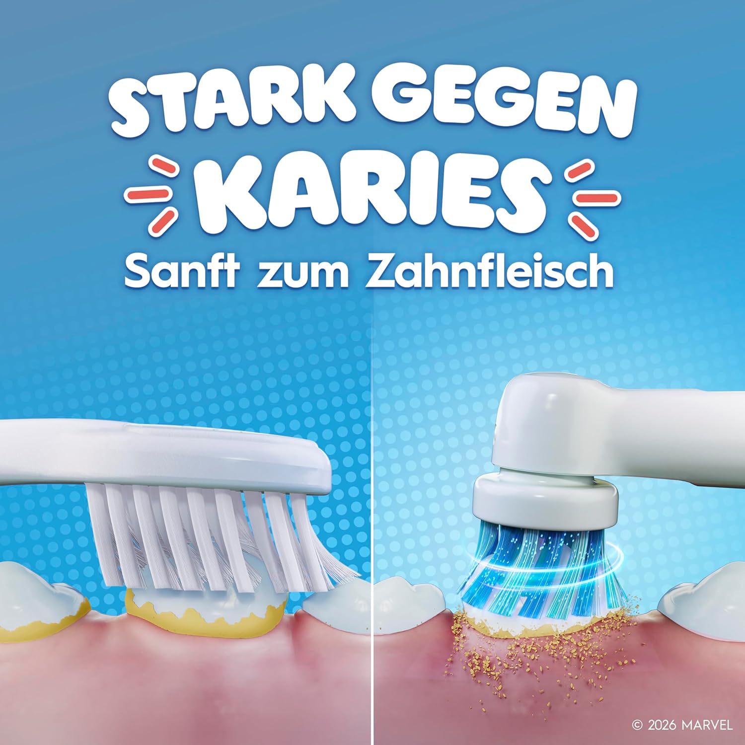 Detalle de Oral-B Pro Kids Spider-Man Elektrische Zahnbürste für Kinder ab 3 Jahren