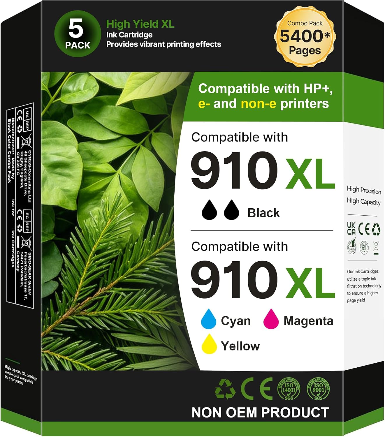 Detalle de Eudul ink cartridges 910XL
