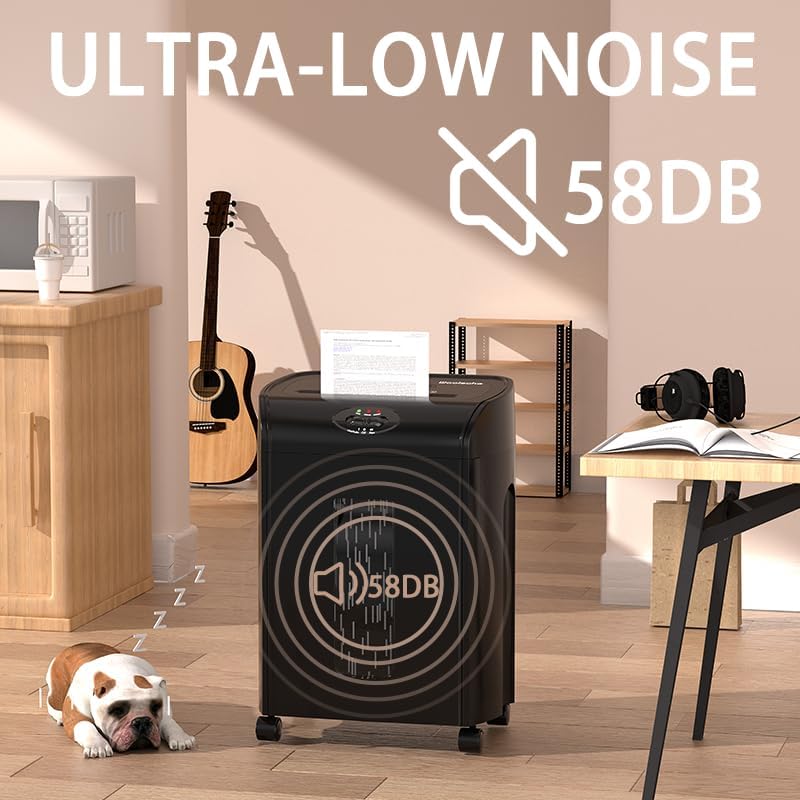 Thumbnail 4 de Paper Shredder 16-Sheet Cross Cut, 4.76-Gallon 🗑️