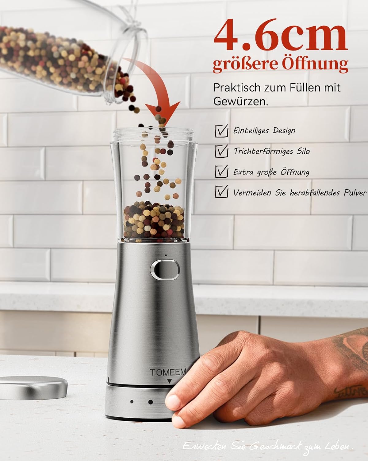Thumbnail 4 de Elektrische Gewürzmühlen 2er Set 4,5 oz 🧂