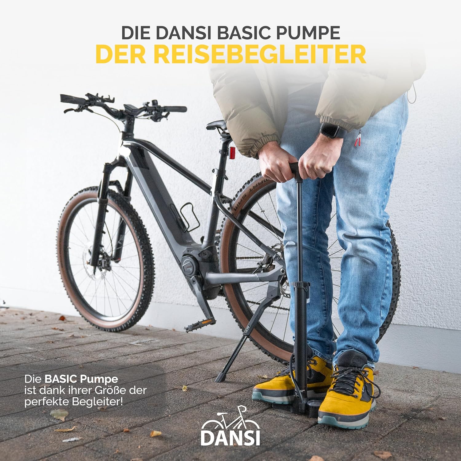 Detalle 2 de DANSI Stand-Fahrradpumpe AV SV DV