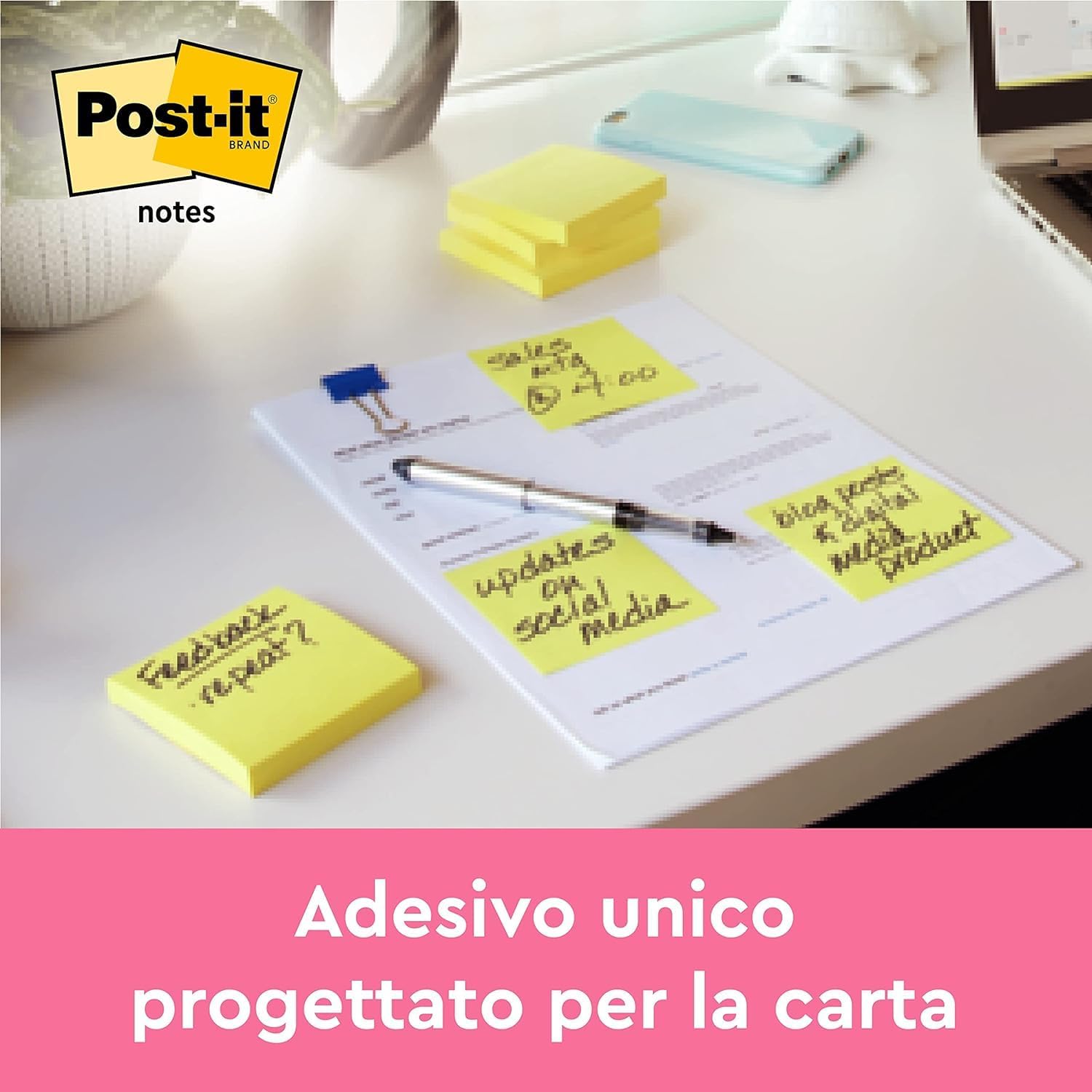 Thumbnail 5 de Post-it Foglietti Canary Yellow – Confezione da 18 blocchetti, 100 fogli cadauno, 38 mm x 51 mm