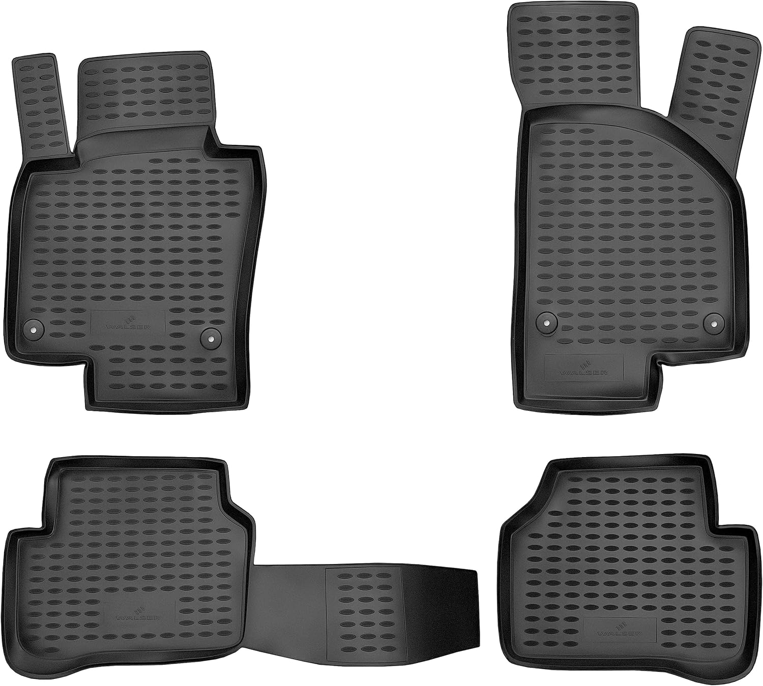 Walser Tapis de sol sur mesure XTR en caoutchouc (TPE) pour VW Passat 2005-2010 / Passat Variant 2005-2011