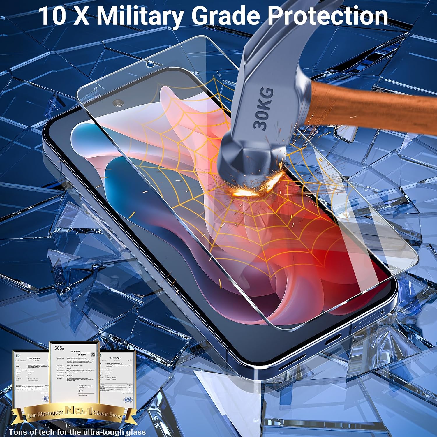 Detalle de Firtstnow Tempered Glass Screen Protector 3-Pack