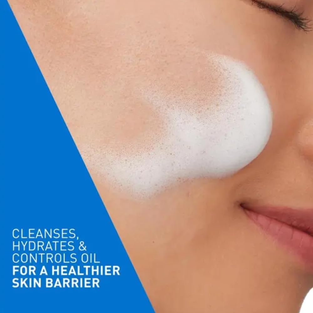 Detalle de CeraVe Balancing Air Foam Cleanser with Glycolysine Cleansing Technology, 148ml
