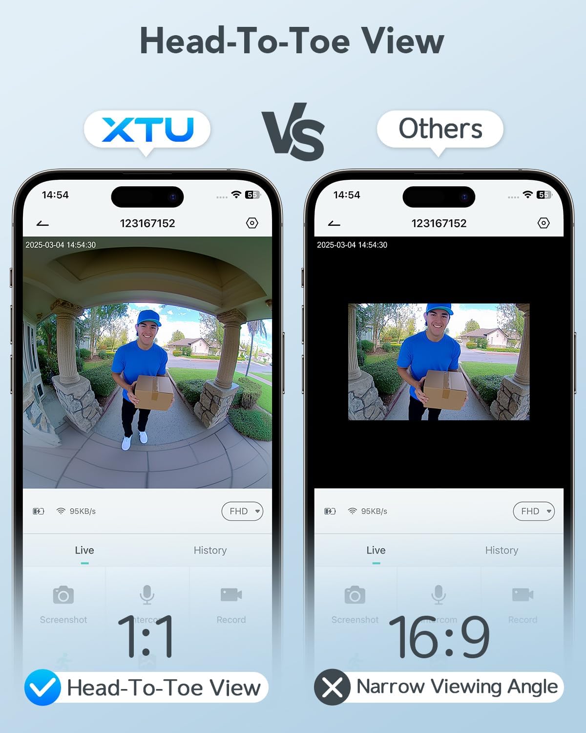 Thumbnail 1 de XTU Video Doorbell Camera 2K smart doorbell