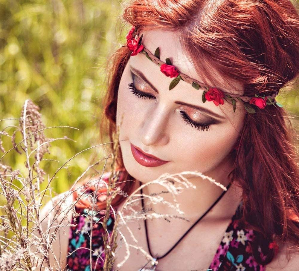 Thumbnail 6 de Candygirl – Couronnes de fleurs élastiques, 12 Pièces Boho pour fêtes et mariages