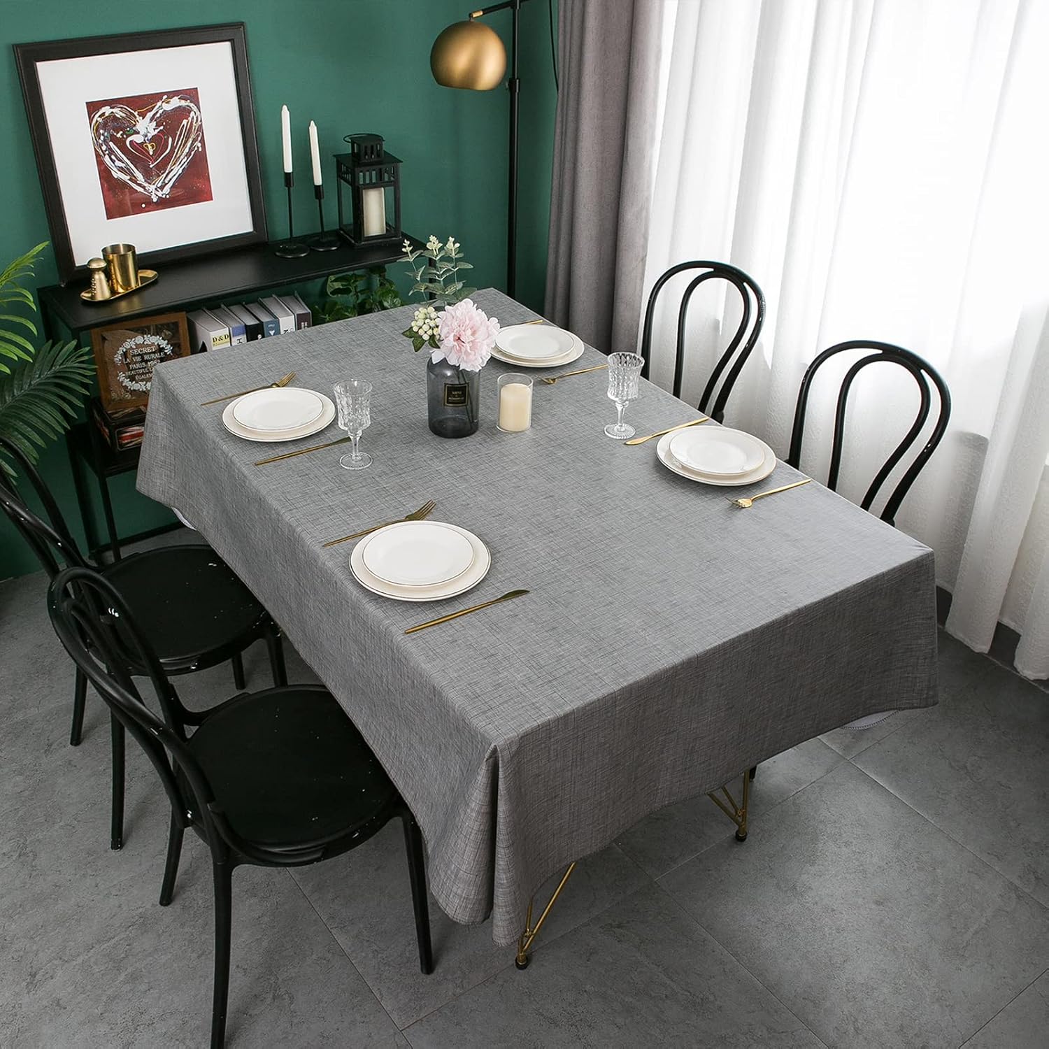 Thumbnail 6 de LIBERECOO Vinyl Tablecloth, 60 x 84 Inch