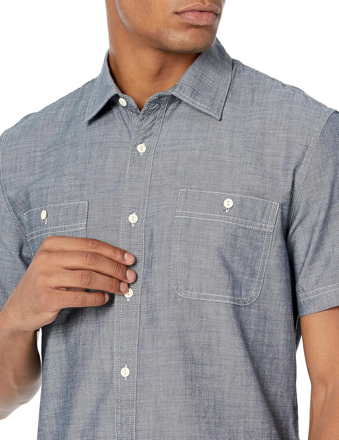 Thumbnail 2 de Amazon Essentials Men's Regular-Fit Short-Sleeve Poplin Shirt