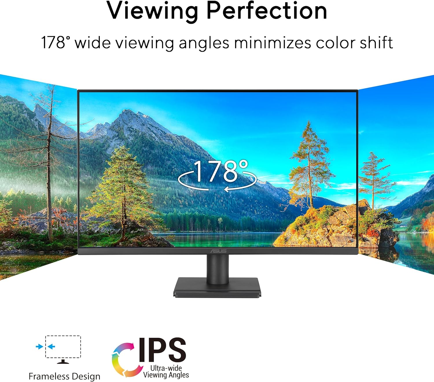 Thumbnail 1 de ASUS VA249QG 24" 1080P Eye Care Monitor (VA249QG) with 120Hz, Adaptive-Sync, IPS, and Speakers