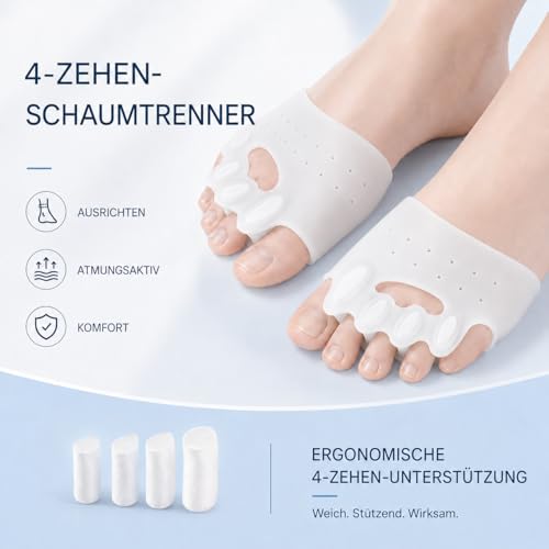 Thumbnail 2 de Habioer Verbesserte Zehentrenner und Zehenspreizer für Damen und Herren – 2 Paar, von Podologen empfohlen