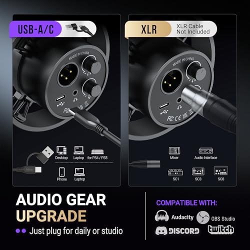 Detalle de FIFINE AmpliTank K688CT Podcast Microphone Kit (USB/XLR) with Boom Arm