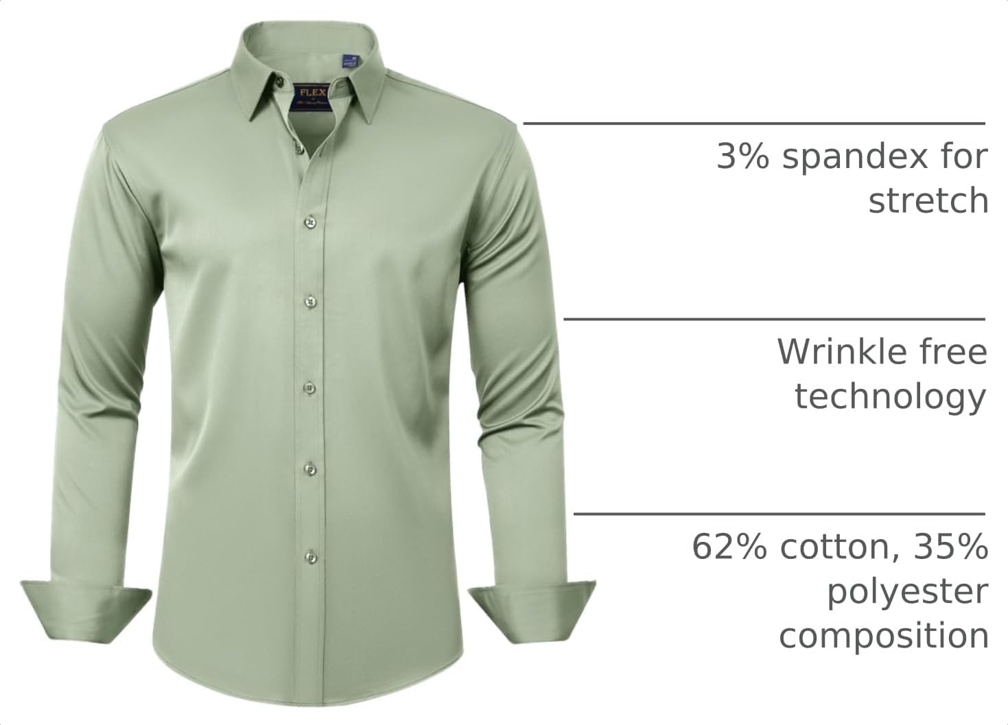 Detalle 2 de J.VER Boys' Dress Shirt, Stretch Fabric