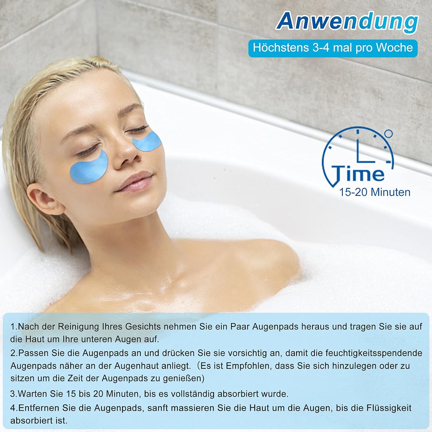 Thumbnail 5 de CUSMAY Augenpads Eye Mask 60 Stück