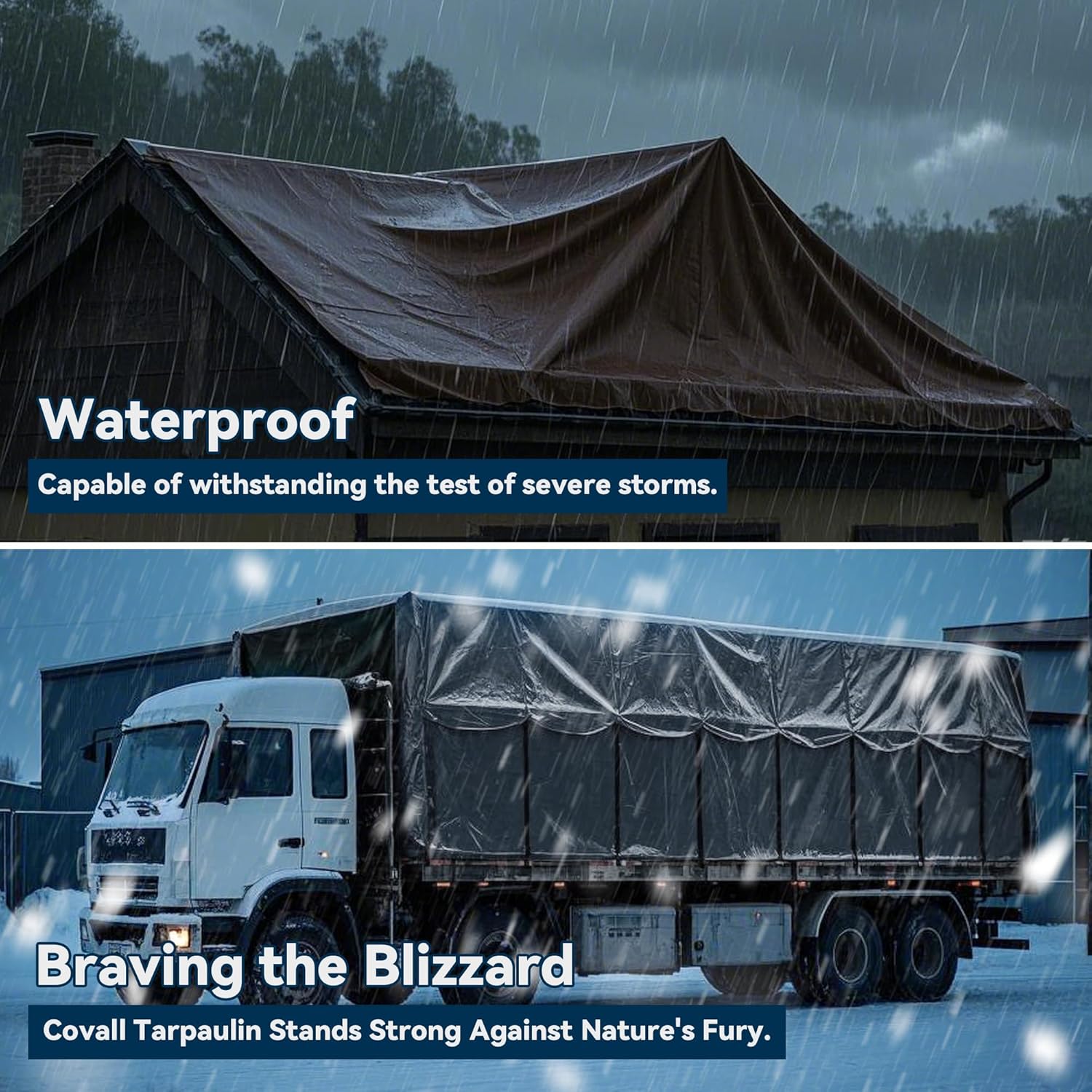 Thumbnail 5 de Covall 6x8m waterproof tarpaulin sheet
