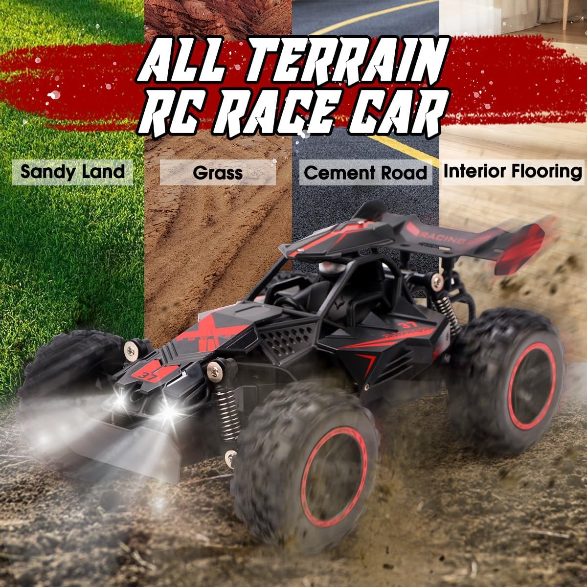 Thumbnail 2 de RUIDYA Kids RC Race Car 1:18 Off‑Road