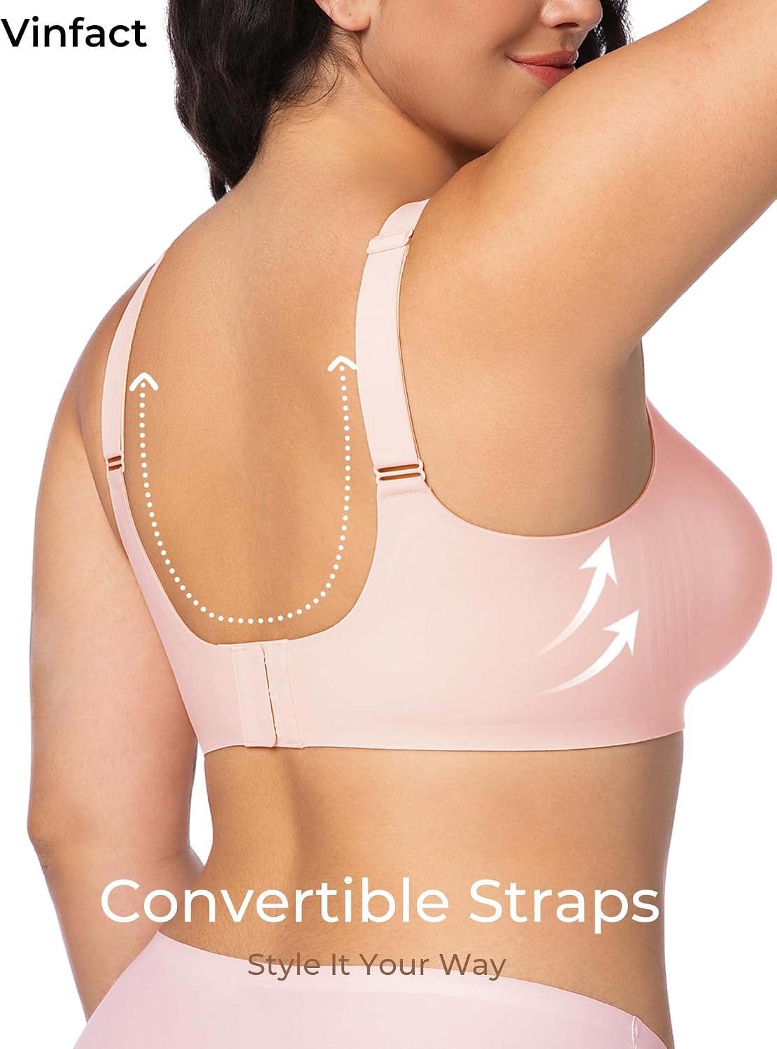 Thumbnail 3 de Vinfact V Lace Wireless Seamless Bra — Full Coverage