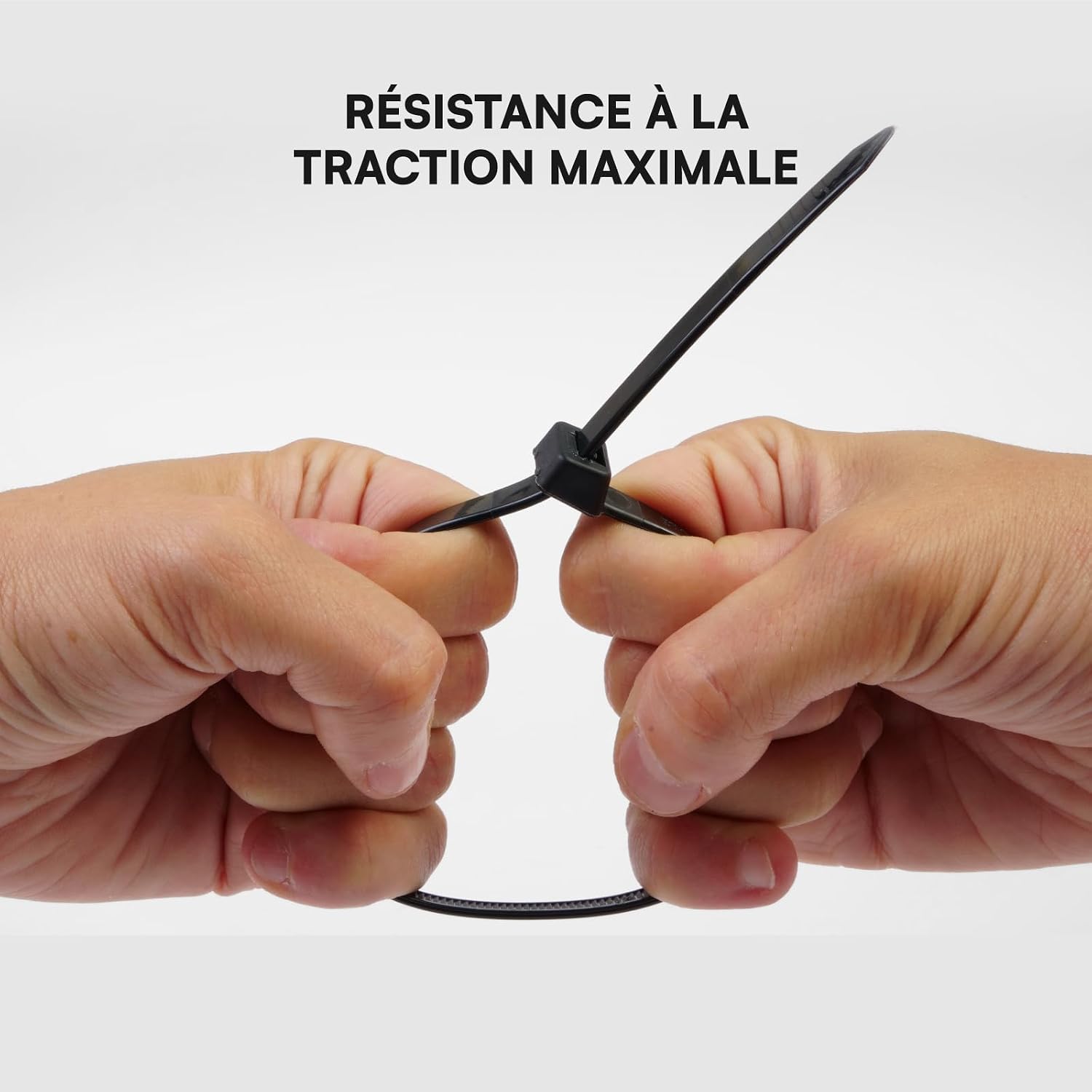 Detalle de 400 Serres Câbles Noirs 200 mm x 2,5 mm en Nylon 6,6 (PA66) autobloquants – Colliers de Serrage