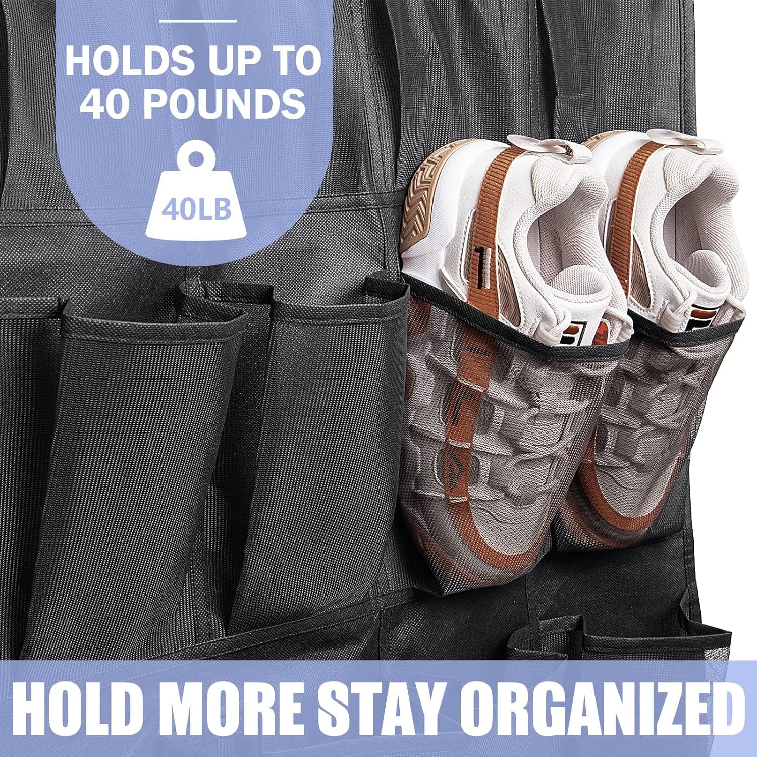 Thumbnail 4 de Over the Door Shoe Organizer 67.7" × 26.4"