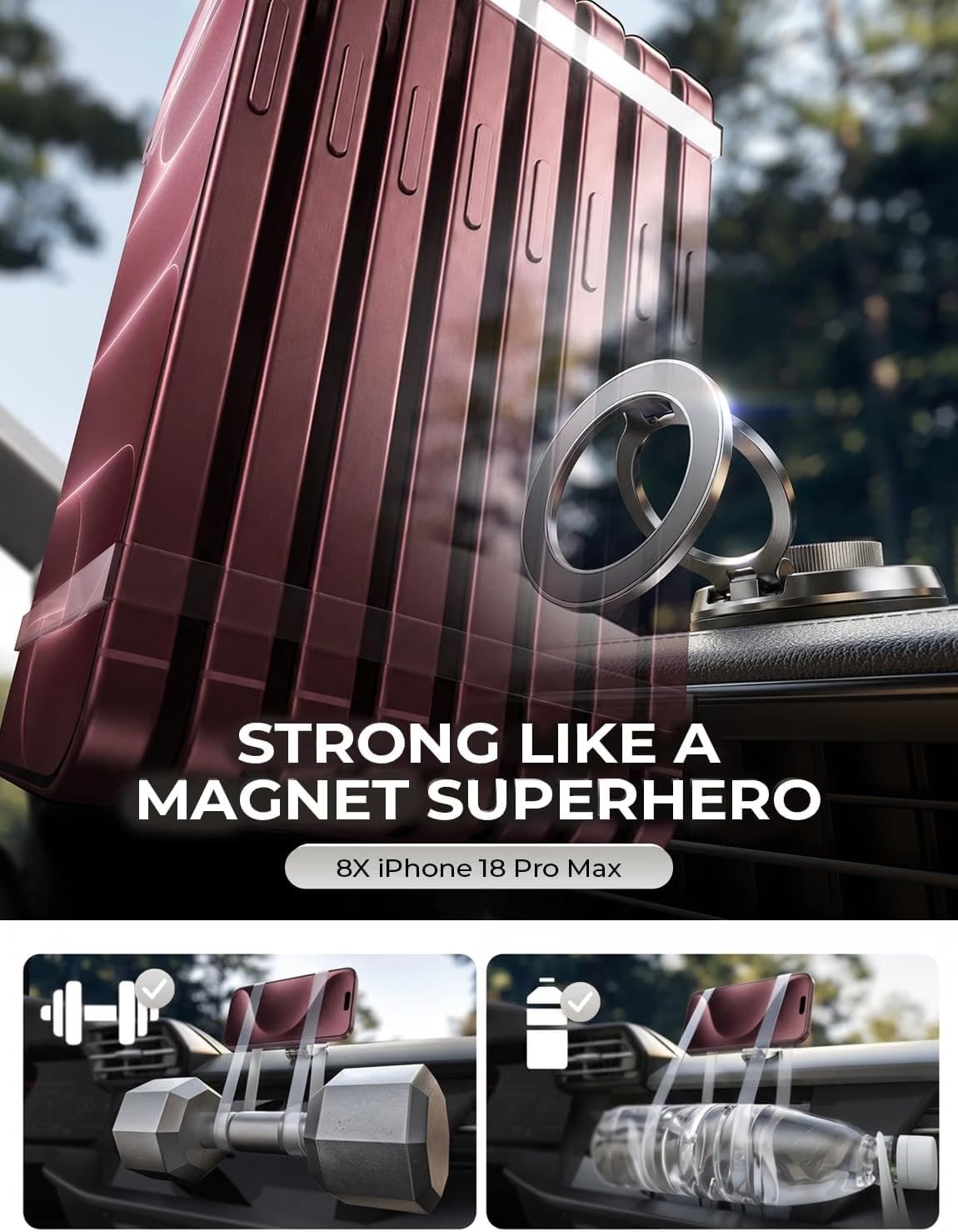 Thumbnail 6 de LISEN Magnetic Car Phone Mount, All-Metal