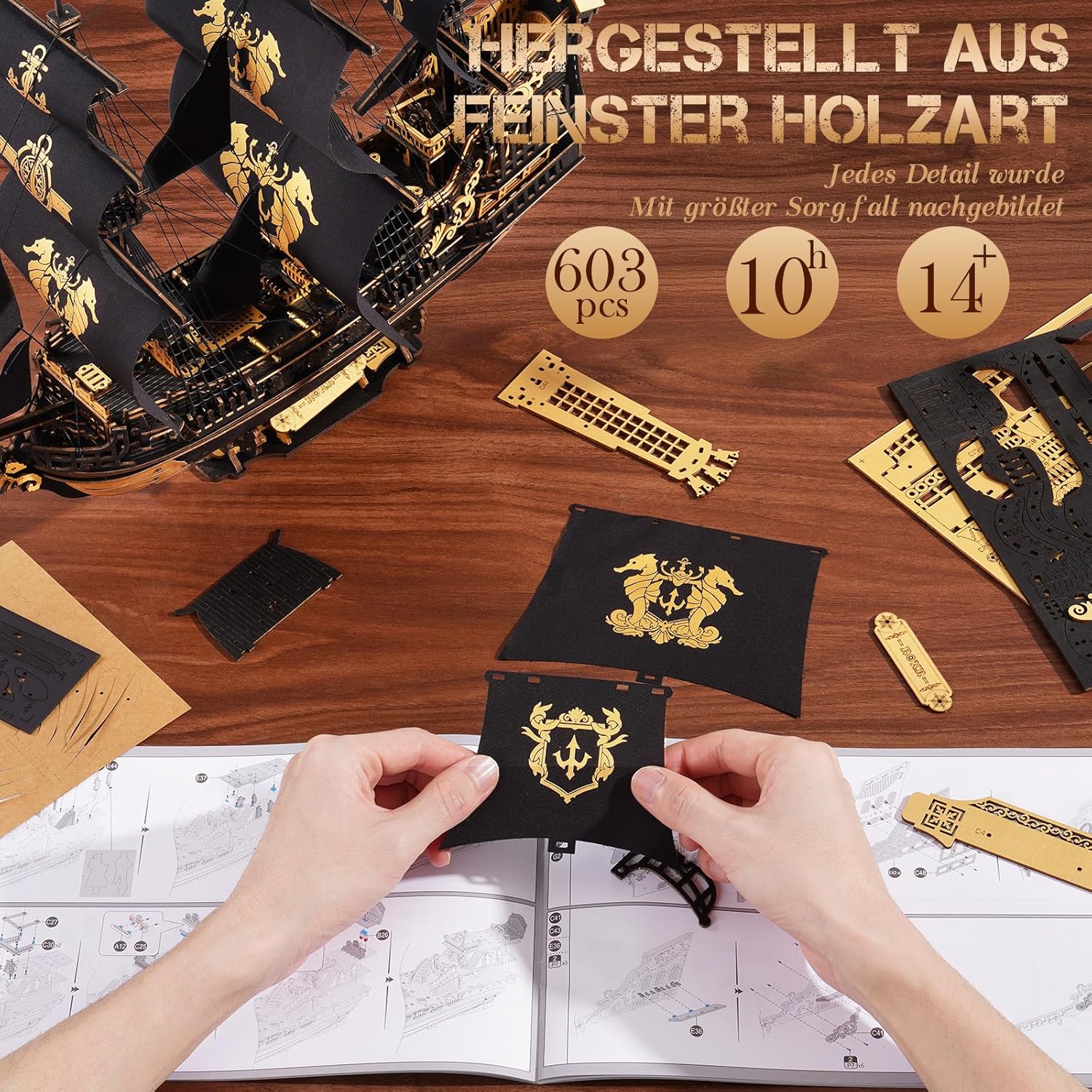 Thumbnail 3 de ROKR Seepferdchen Barke MCB02 603 Teile 🧩