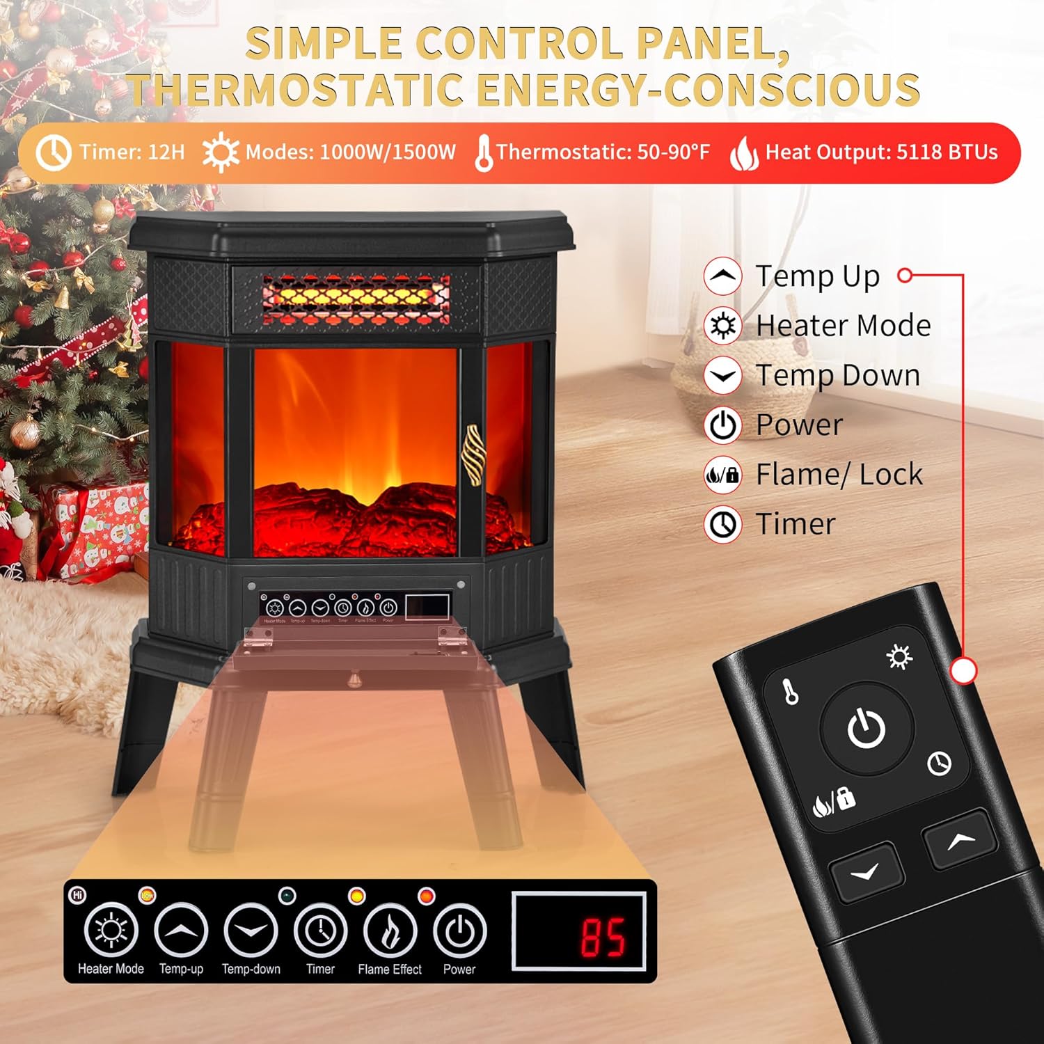Thumbnail 4 de RealSmart 22-in Electric Fireplace