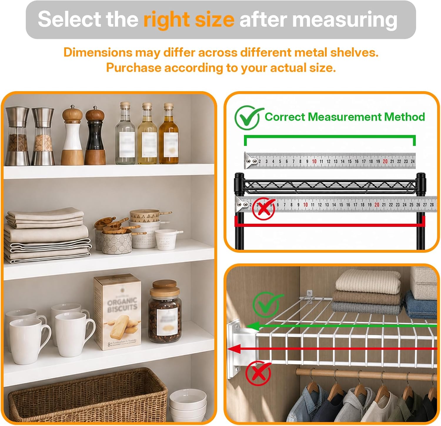 Detalle de Wire Rack Covers for Shelves (36x16 PVC) — Moisture-Resistant Shelf Liners for Wire Shelving, White