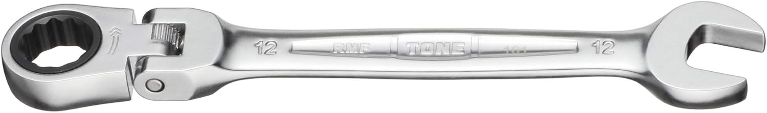 Detalle 2 de トネ(TONE) HPRMF-12 首振ラチェットめがねレンチ 12mm・薄型ヘッド・72枚ギア