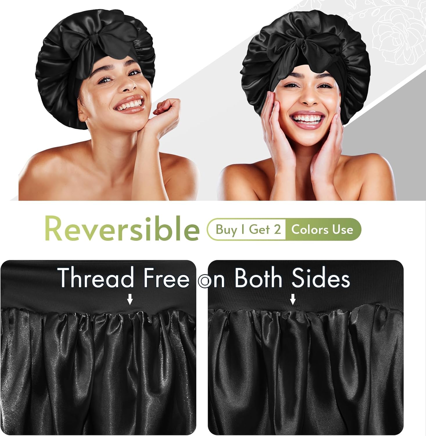 Thumbnail 1 de Reversible Silk Hair Bonnet