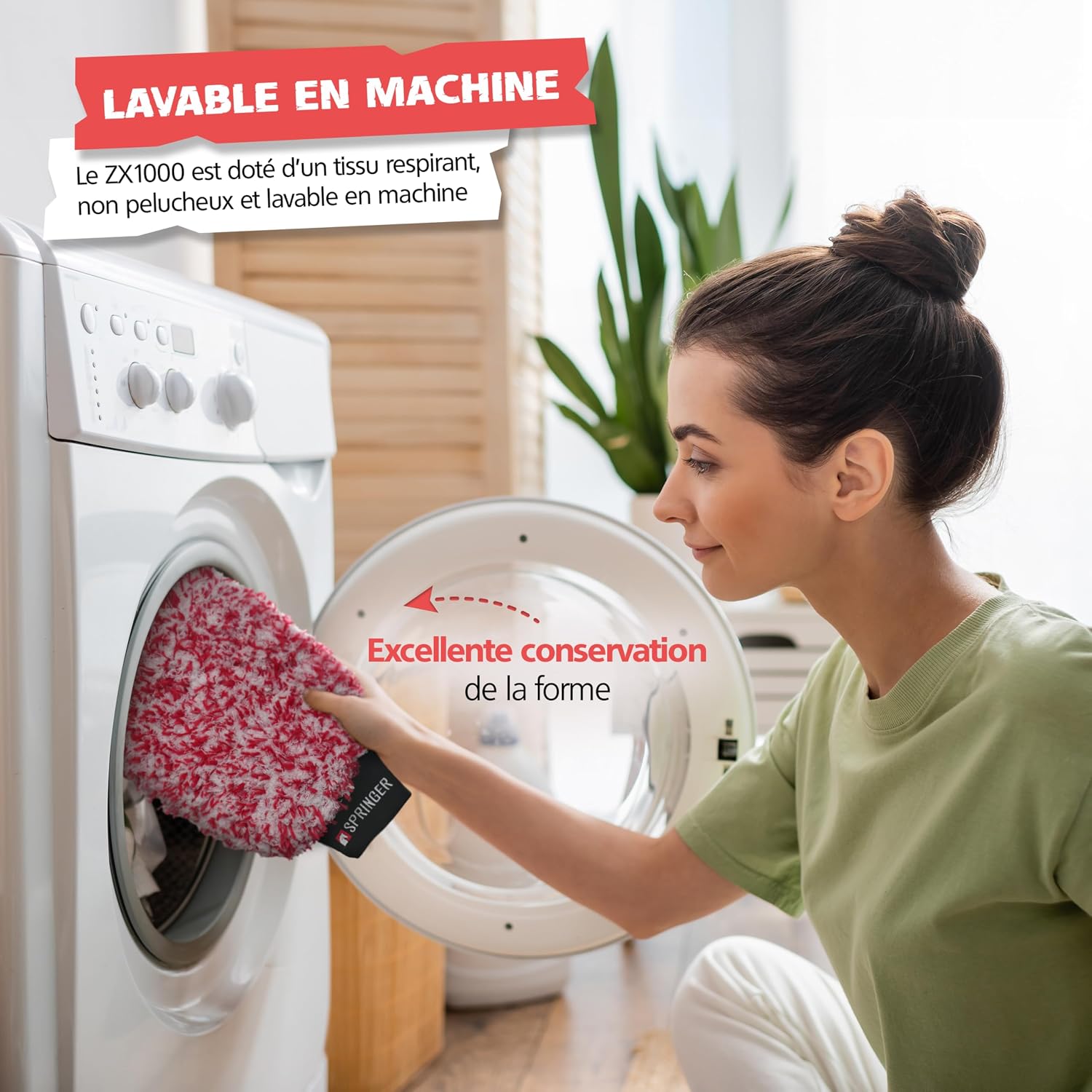 Detalle 2 de SPRINGER ZX1000 - Gant de lavage de voiture ultra-doux et anti-rayures