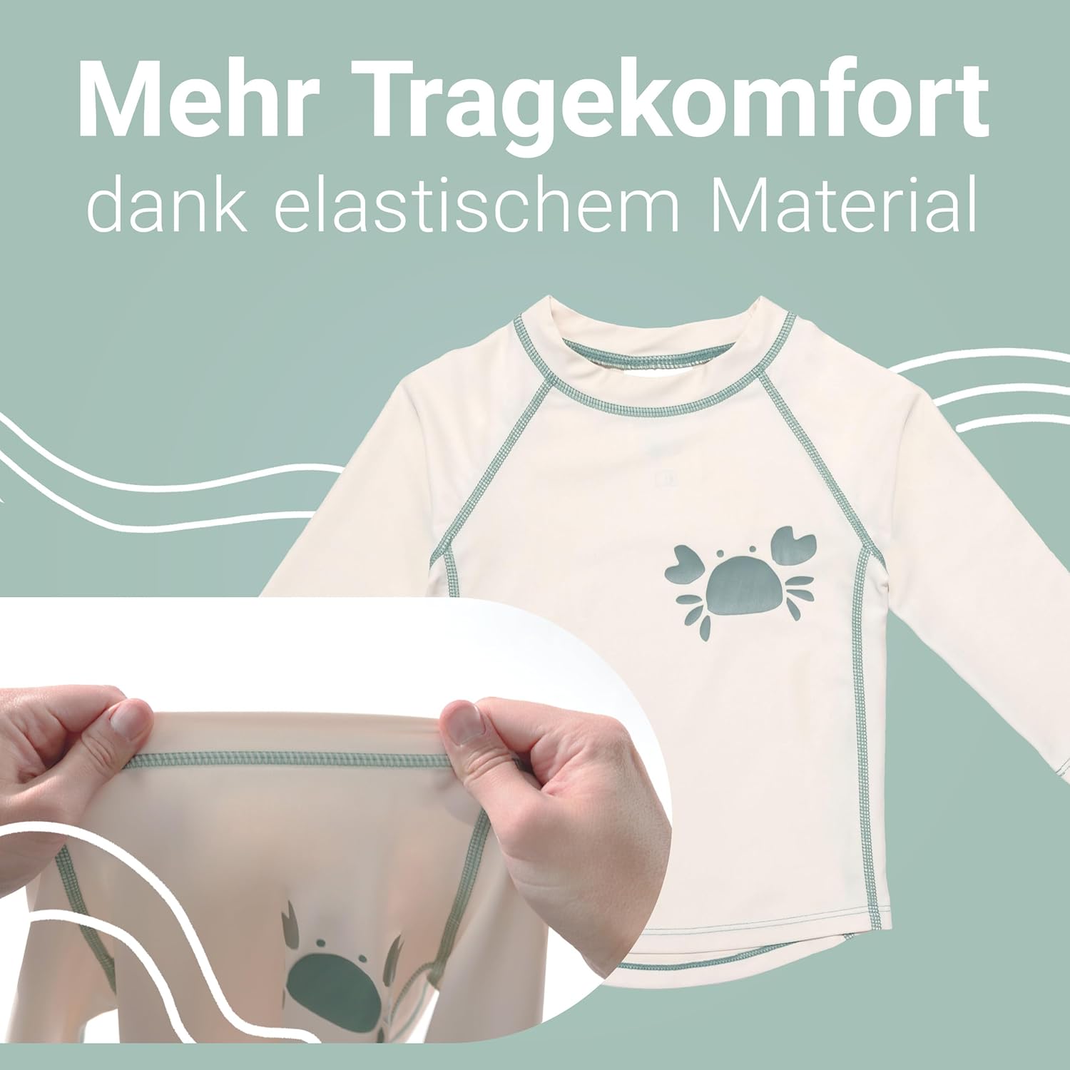 Thumbnail 5 de LaLoona Baby UV Schutz Shirt – Langarm-Badeshirt mit UPF 80+ (OEKO-TEX Standard 100)
