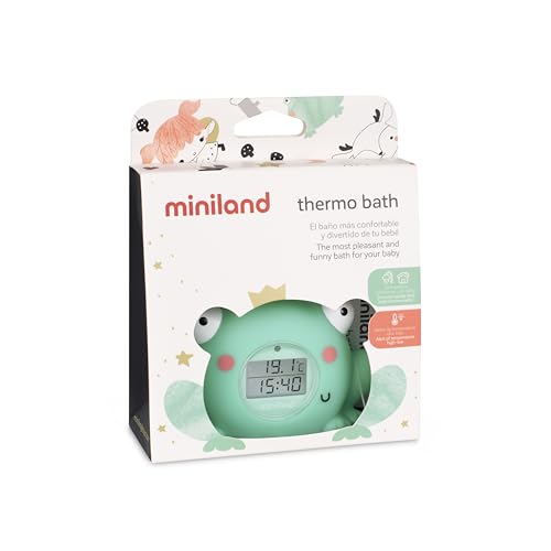 Detalle 2 de Miniland Termómetro de baño rana multicolor para bebé