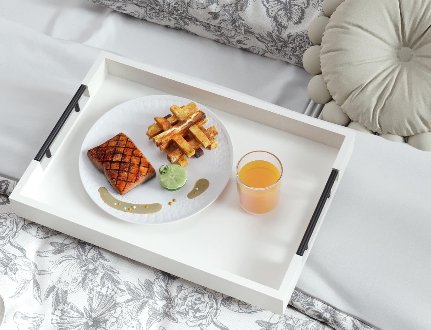 Detalle 2 de Fibogollo Bamboo Serving Tray Set 2