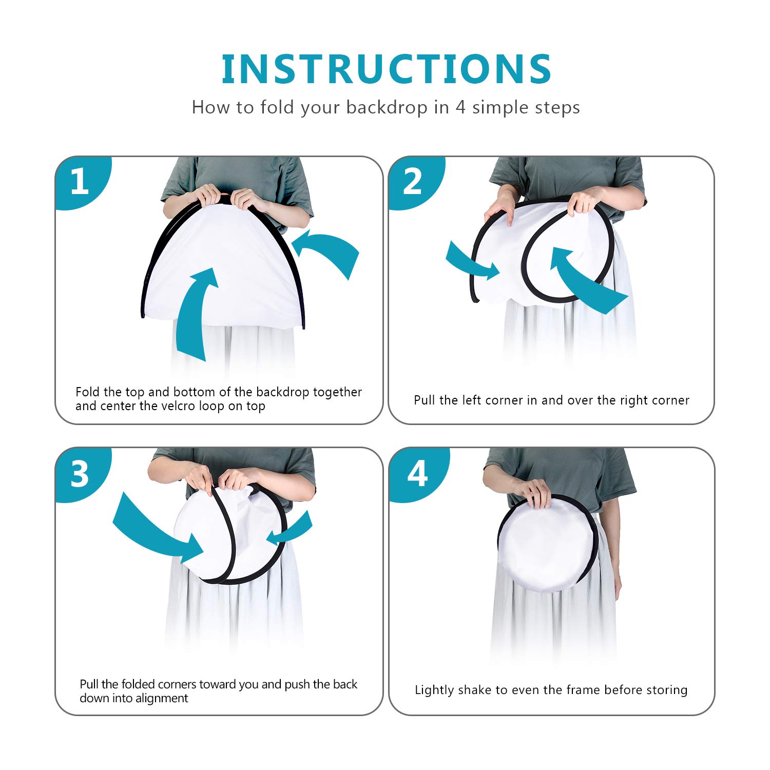 Thumbnail 1 de NEEWER pannello diffusore morbido pop-out pieghevole per studio e ritratto outdoor (con custodia)