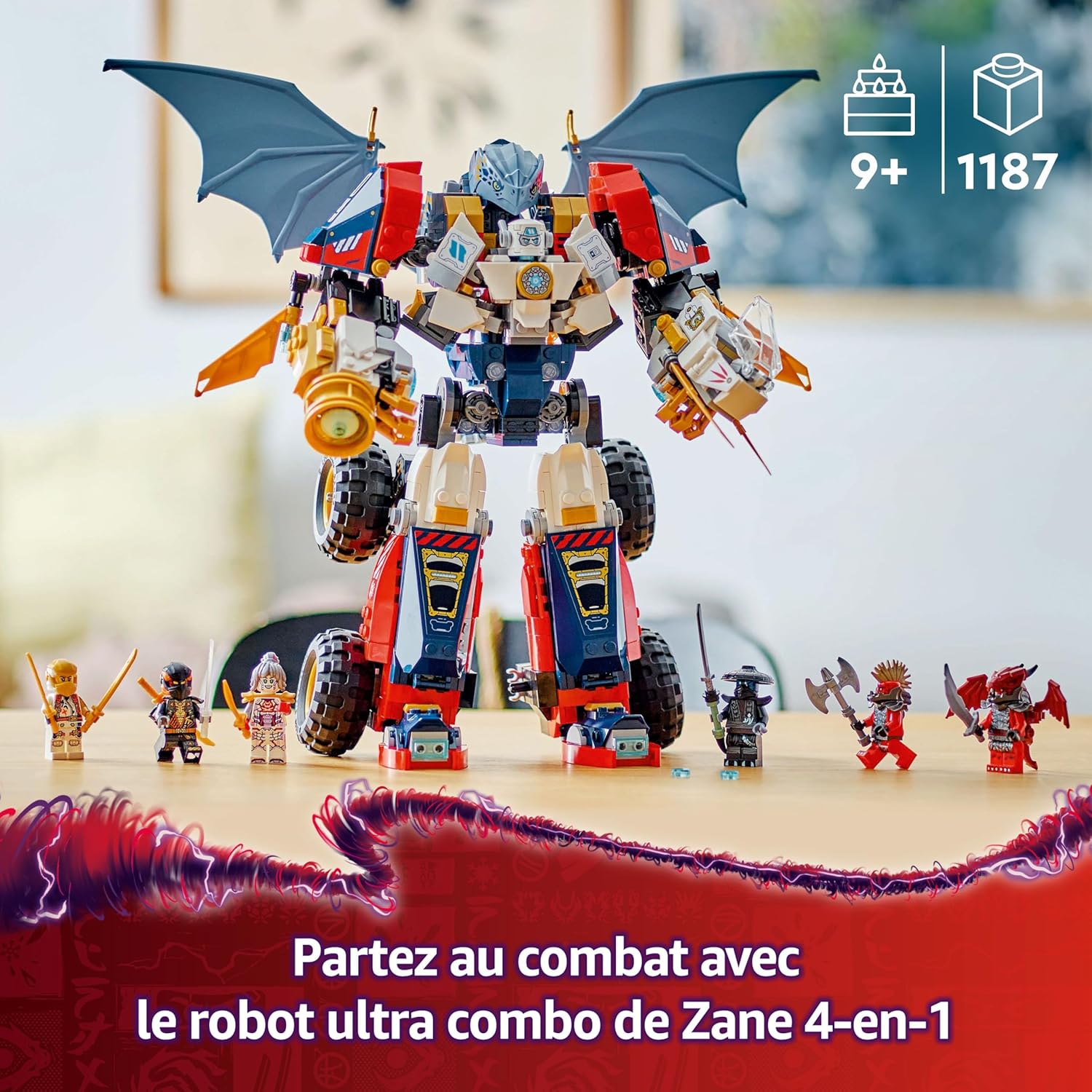 Detalle 2 de LEGO Ninjago 71834 Robot Ultra Combo de Zane 🤖