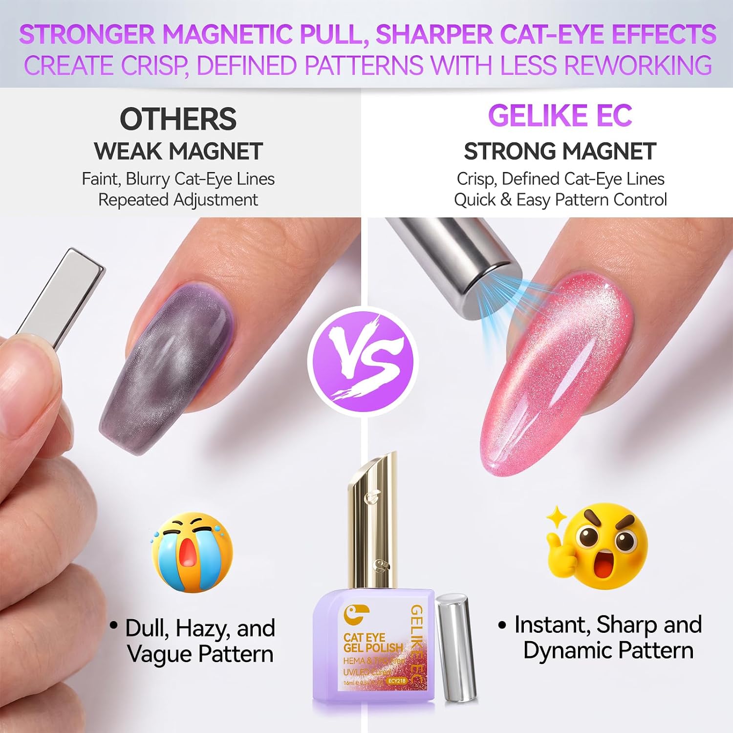 Detalle de Cat Eye Gel Polish Set, 16 mL Bottles