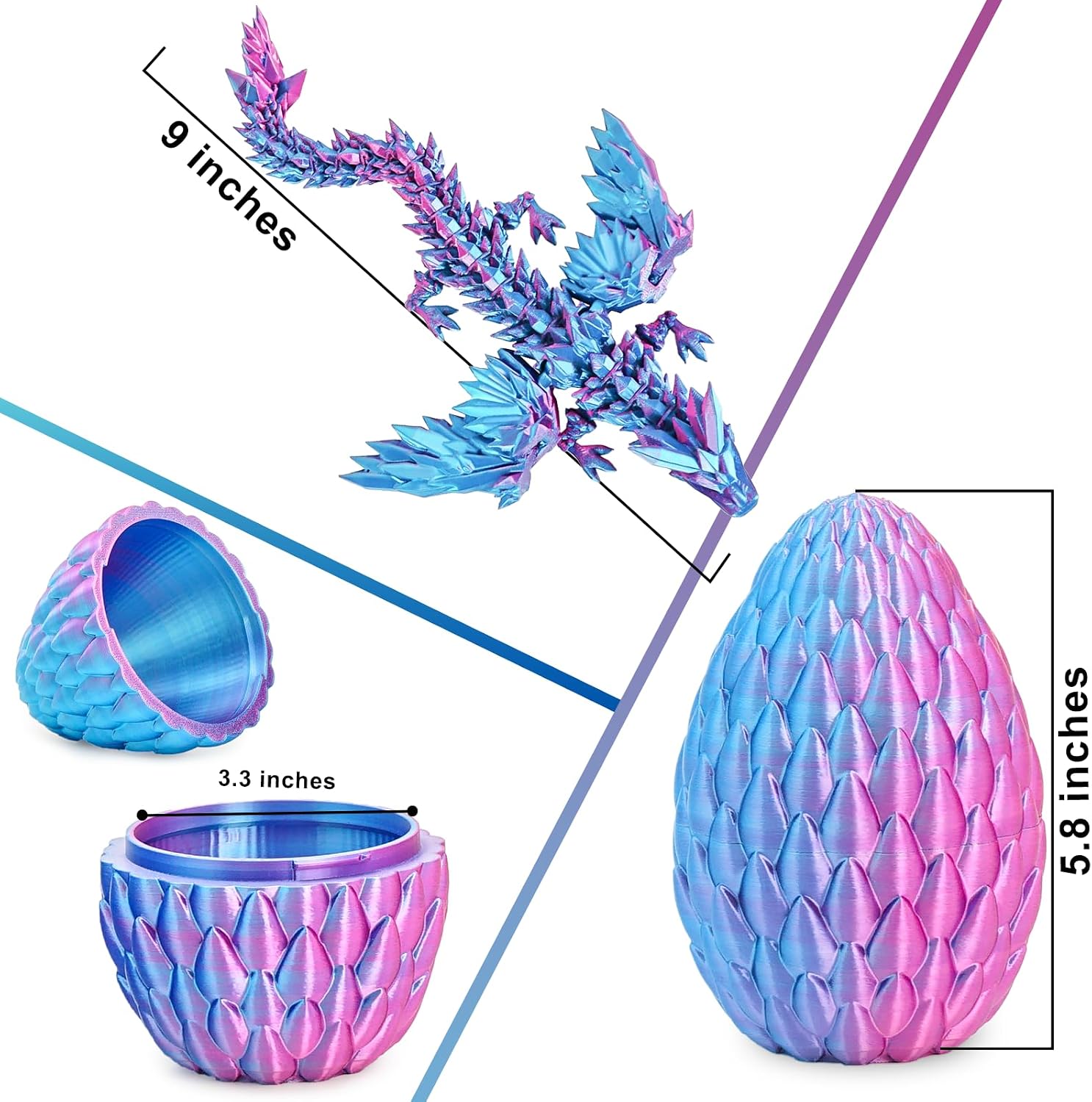 Detalle 2 de Olee Odee Drachen-Ei 3D Set M