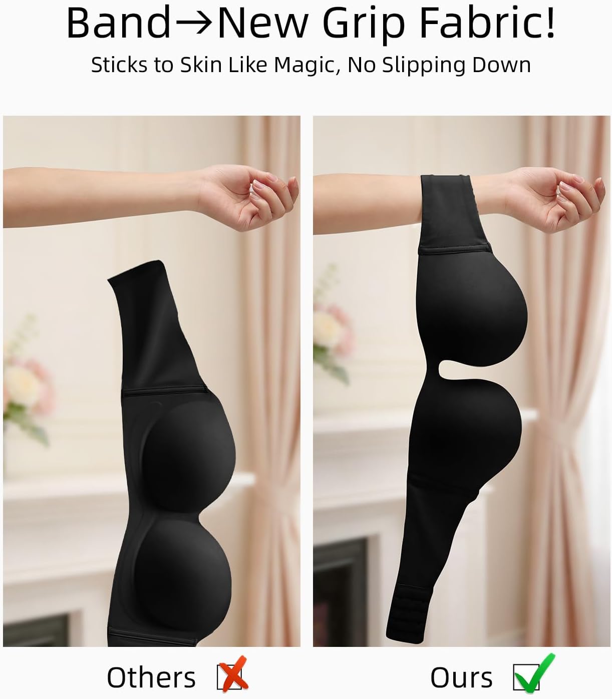 Detalle de Upushall Strapless Bra with U-Shaped Plunge