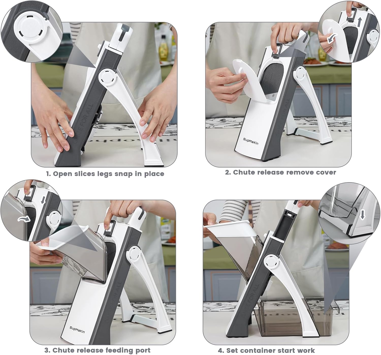 Thumbnail 5 de SupMaKin Upgrade Safe Mandoline Slicer Vegetable Slicer ๐