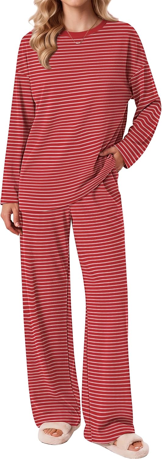 Detalle de Ekouaer Women's Two-Piece Lounge Set