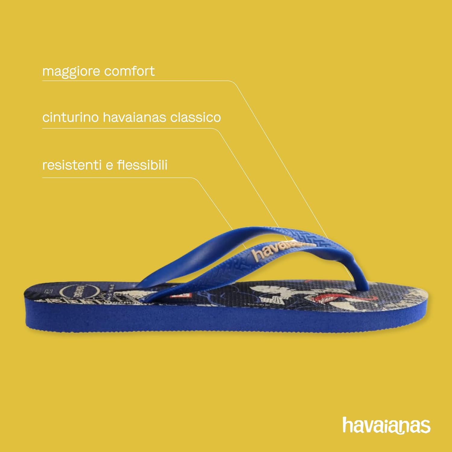 Thumbnail 3 de Havaianas Top Marvel Logomania infradito unisex (adulto) con stampa vintage
