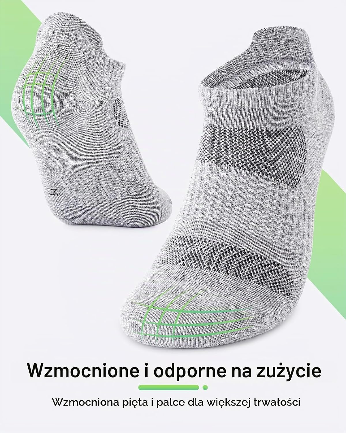 Detalle 2 de Niorasen – krótkie skarpety sportowe, 10 par bawełnianych, oddychających