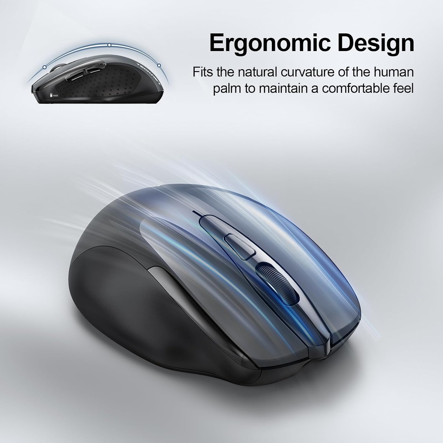 Thumbnail 6 de TECKNET Rechargeable Wireless Mouse 4800 DPI