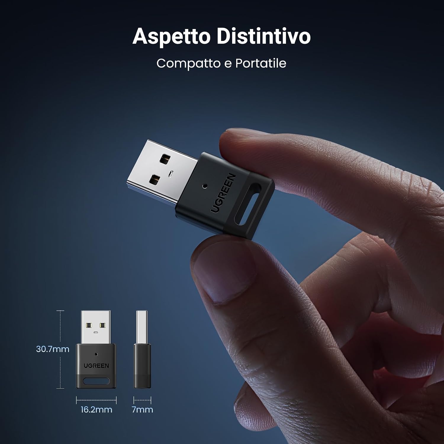 Thumbnail 5 de UGREEN Adattatore USB Bluetooth 5.3 per PC (dongle) Windows 11/10/8.1